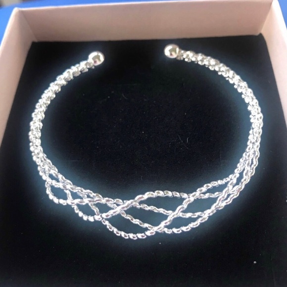 Jewelry - Silver Twisted Multi-Strand Open Cuff Bracelet - Sterling Silver